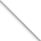 FJC Finejewelers 925 Sterling Silver Rhodium Plated Box Chain with 4in ext. 22 Inches x 0.9 mm