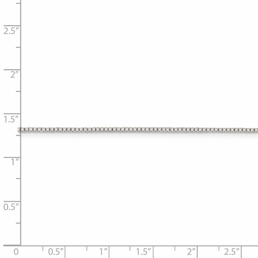 FJC Finejewelers 925 Sterling Silver Rhodium Plated Box Chain 14 Inches x 1.1 mm