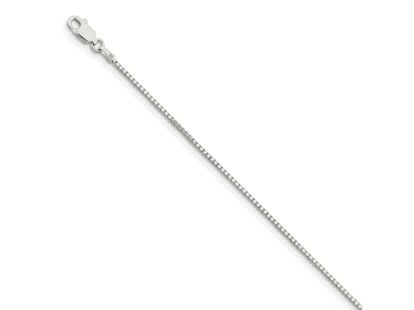 FJC Finejewelers 925 Sterling Silver Box Bracelet Chain 7 Inches x 1.25 mm