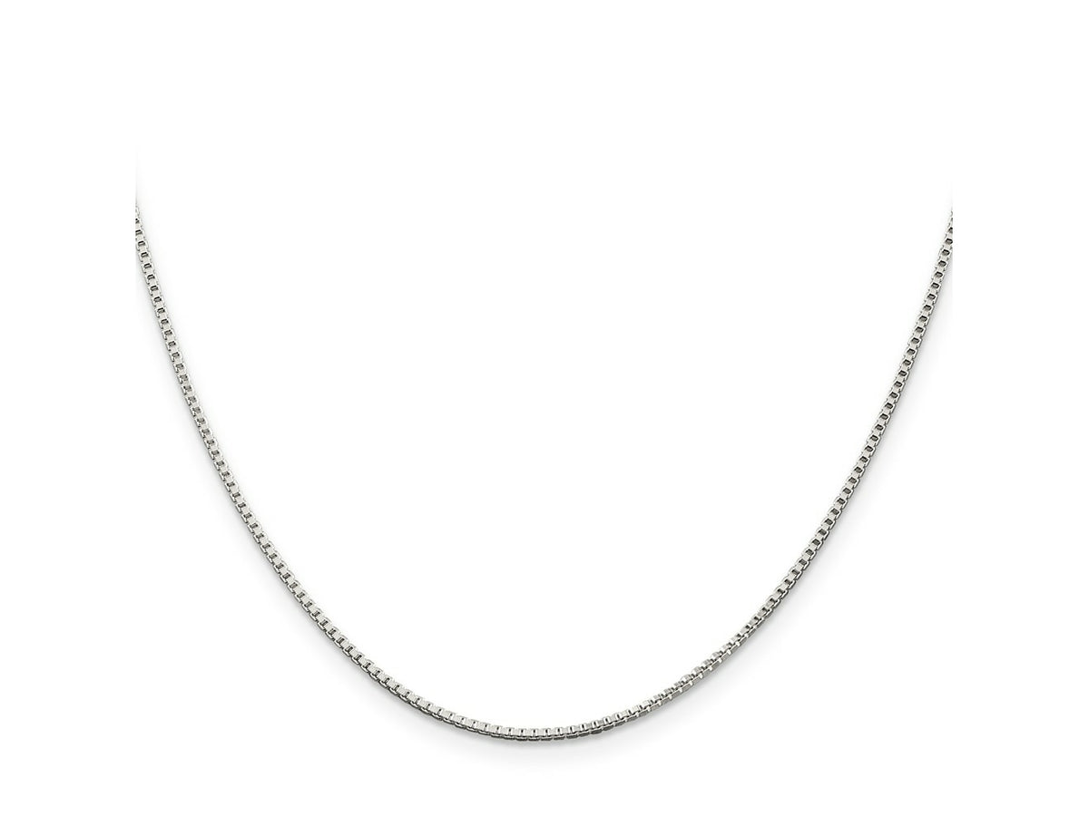 FJC Finejewelers 925 Sterling Silver Rhodium Plated Box Chain 28 Inches x 1.25 mm