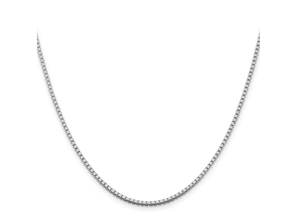 FJC Finejewelers 925 Sterling Silver Rhodium Plated Box Chain 26 Inches x 1.75 mm