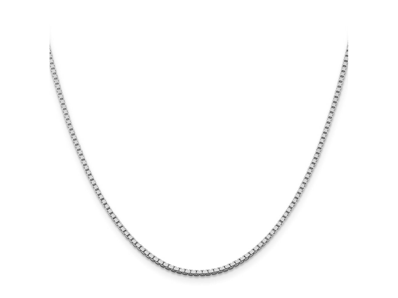FJC Finejewelers 925 Sterling Silver Rhodium Plated Box Chain 26 Inches x 1.75 mm