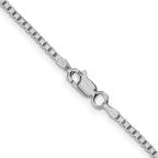 FJC Finejewelers 925 Sterling Silver Rhodium Plated Box Chain 28 Inches x 1.75 mm