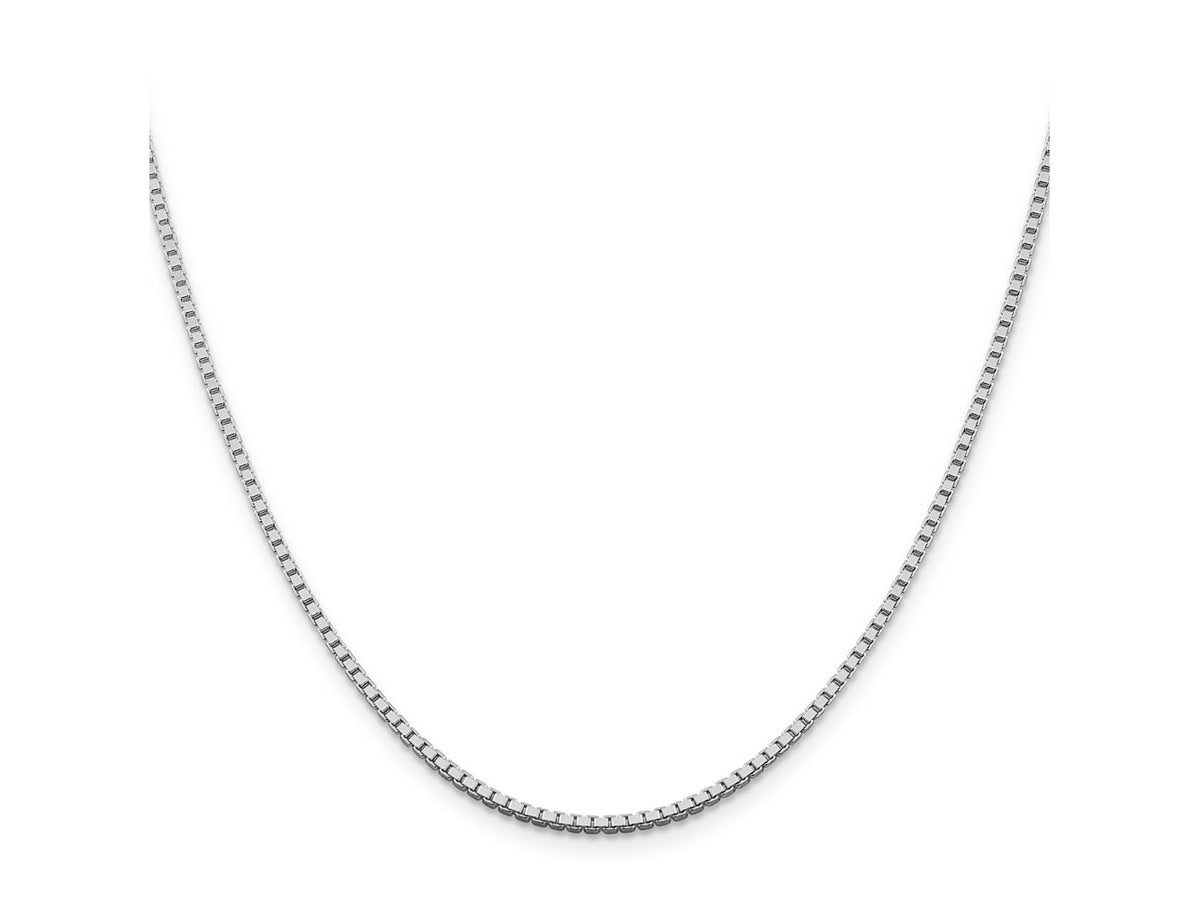FJC Finejewelers 925 Sterling Silver Rhodium Plated Box Chain 30 Inches x 1.75 mm