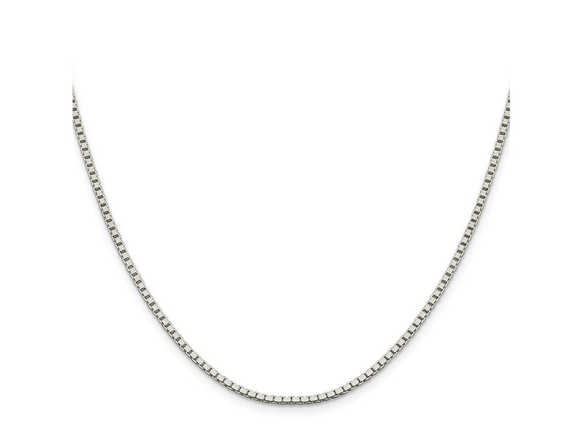 FJC Finejewelers 925 Sterling Silver Box Chain 24 Inches x 1.9 mm