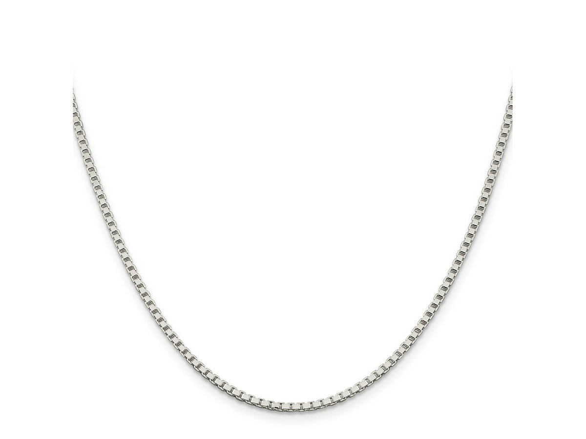FJC Finejewelers 925 Sterling Silver Box Chain 24 Inches x 2 mm