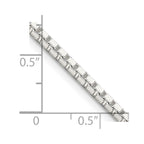 FJC Finejewelers 925 Sterling Silver Box Chain 36 Inches x 2.5 mm