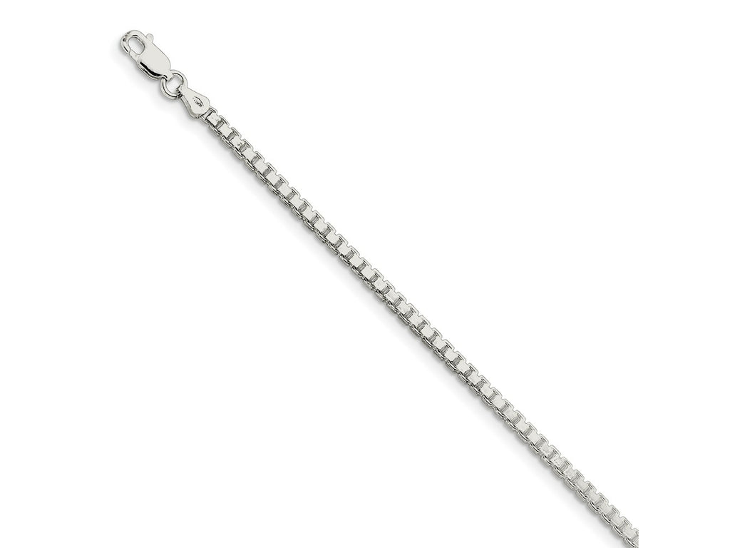 FJC Finejewelers 925 Sterling Silver Box Bracelet Chain 7 Inches x 2.5 mm