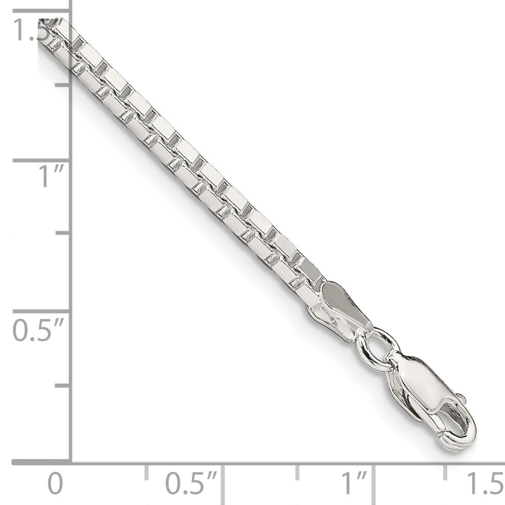 FJC Finejewelers 925 Sterling Silver Box Bracelet Chain 8 Inches x 2.5 mm