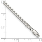 FJC Finejewelers 925 Sterling Silver Box Bracelet Chain 8 Inches x 2.5 mm