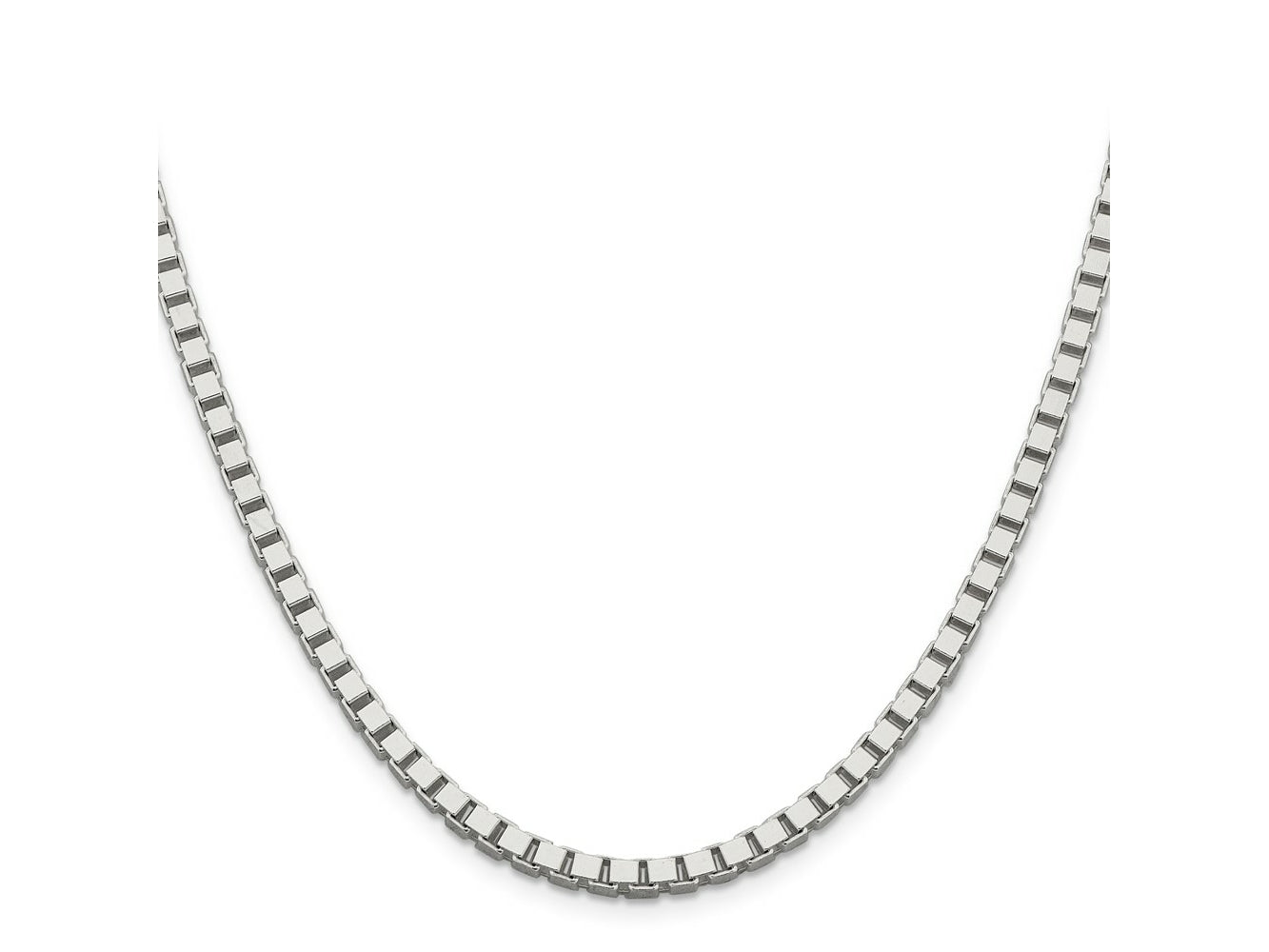 FJC Finejewelers 925 Sterling Silver Box Chain 26 Inches x 3.75 mm