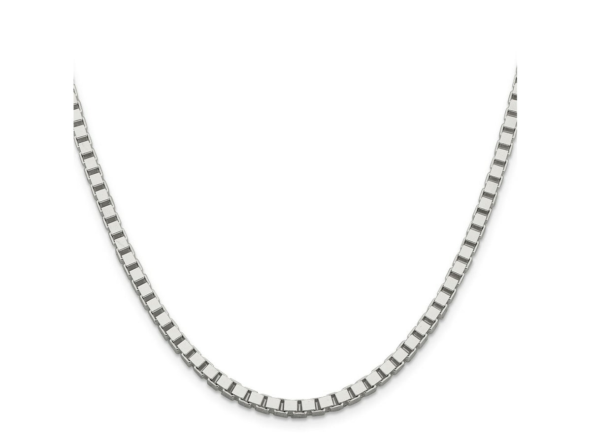 FJC Finejewelers 925 Sterling Silver Box Chain 28 Inches x 3.75 mm