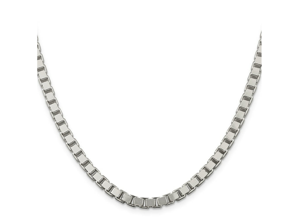 FJC Finejewelers 925 Sterling Silver Box Chain 24 Inches x 4.5 mm