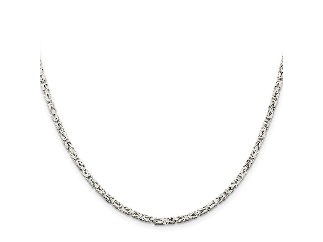 FJC Finejewelers 925 Sterling Silver Byzantine Chain 20 Inches x 2.5 mm