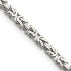 FJC Finejewelers 925 Sterling Silver Byzantine Chain 28 Inches x 2.5 mm