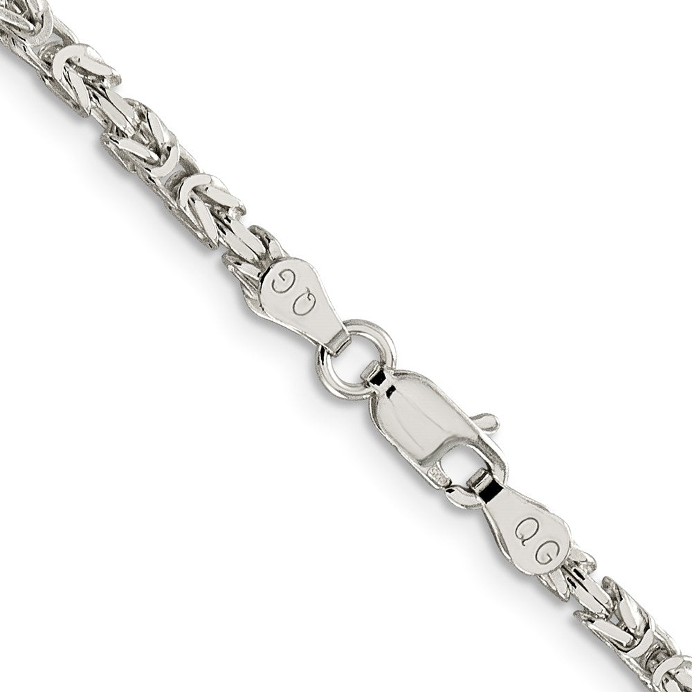 FJC Finejewelers 925 Sterling Silver Byzantine Chain 28 Inches x 2.5 mm