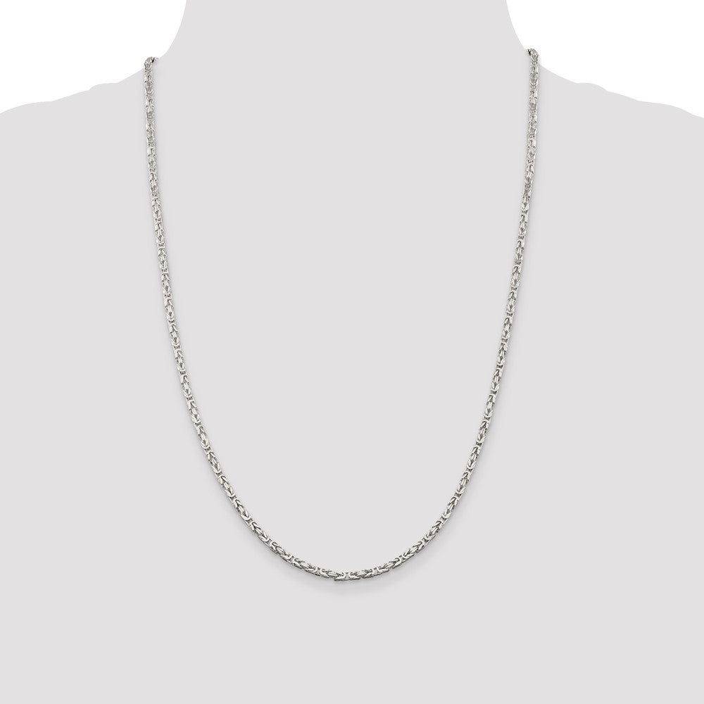 FJC Finejewelers 925 Sterling Silver Byzantine Bracelet Chain 7 Inches x 2.5 mm