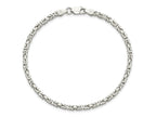 FJC Finejewelers 925 Sterling Silver Byzantine Bracelet Chain 8 Inches x 2.5 mm