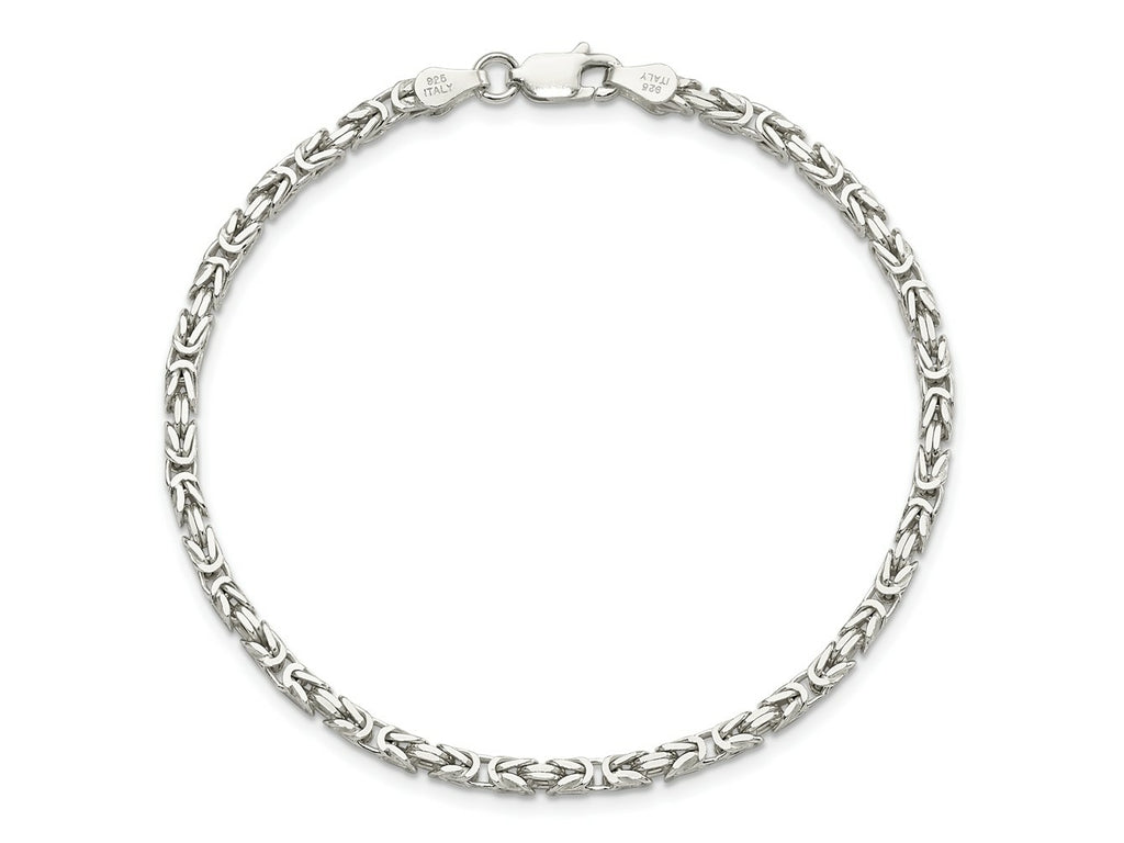 FJC Finejewelers 925 Sterling Silver Byzantine Bracelet Chain 8 Inches x 2.5 mm