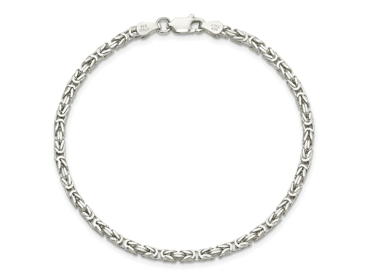 FJC Finejewelers 925 Sterling Silver Byzantine Bracelet Chain 8 Inches x 2.5 mm