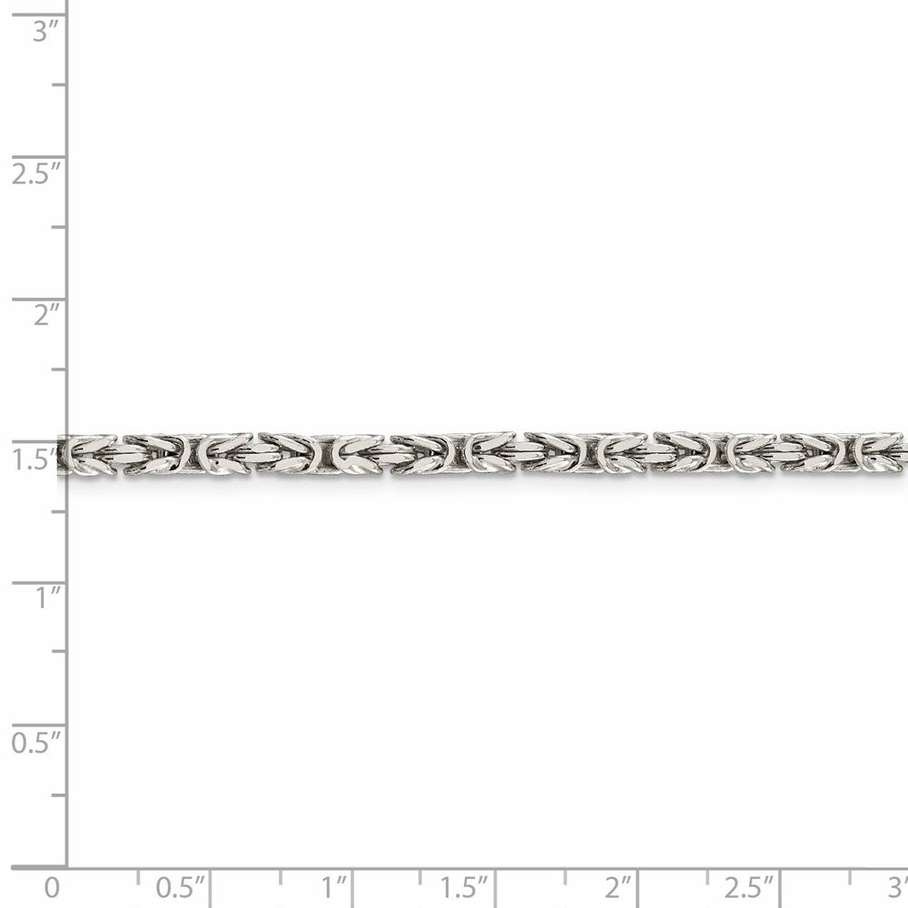 FJC Finejewelers 925 Sterling Silver Byzantine Chain 20 Inches x 3.25 mm