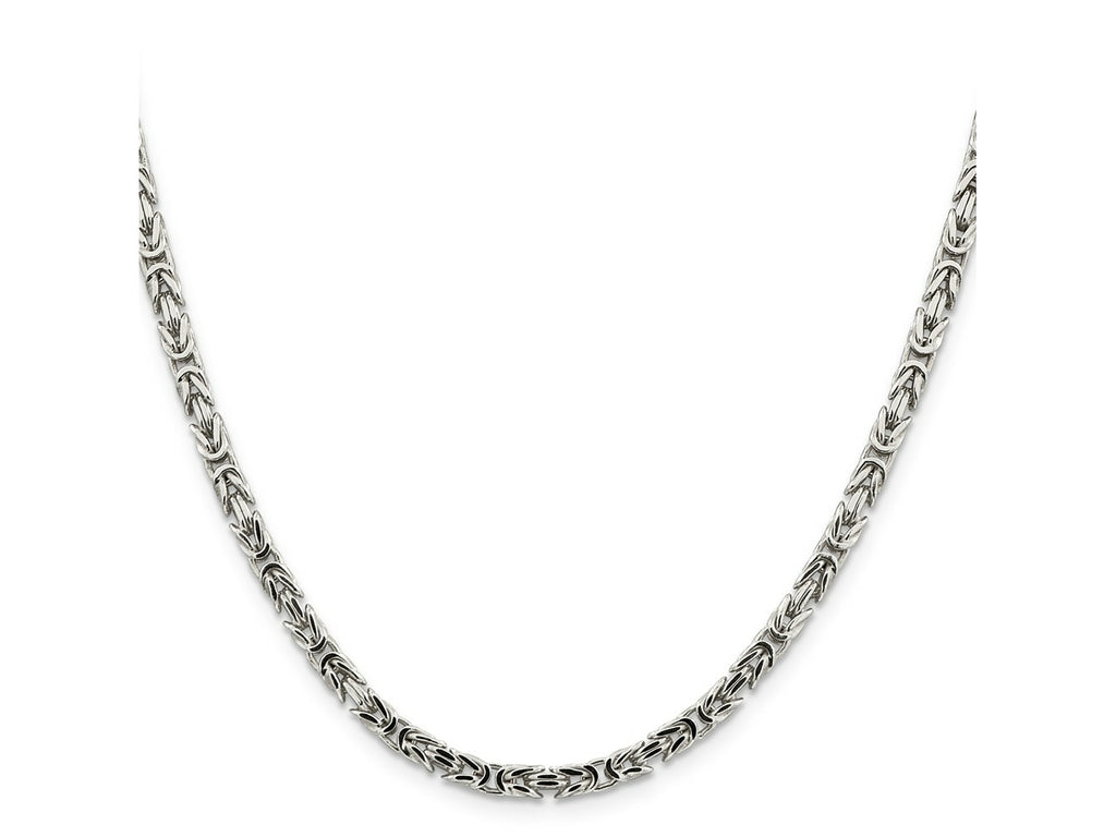 FJC Finejewelers 925 Sterling Silver Byzantine Bracelet Chain 7 Inches x 3.25 mm