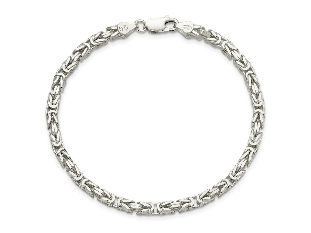 FJC Finejewelers 925 Sterling Silver Byzantine Bracelet Chain 8 Inches x 3.25 mm