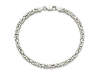 FJC Finejewelers 925 Sterling Silver Byzantine Bracelet Chain 8 Inches x 3.25 mm