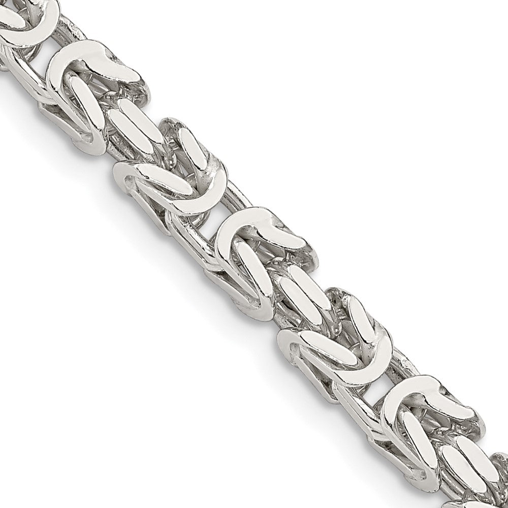 FJC Finejewelers 925 Sterling Silver Byzantine Chain 22 Inches x 4.25 mm