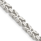 FJC Finejewelers 925 Sterling Silver Byzantine Chain 30 Inches x 4.25 mm