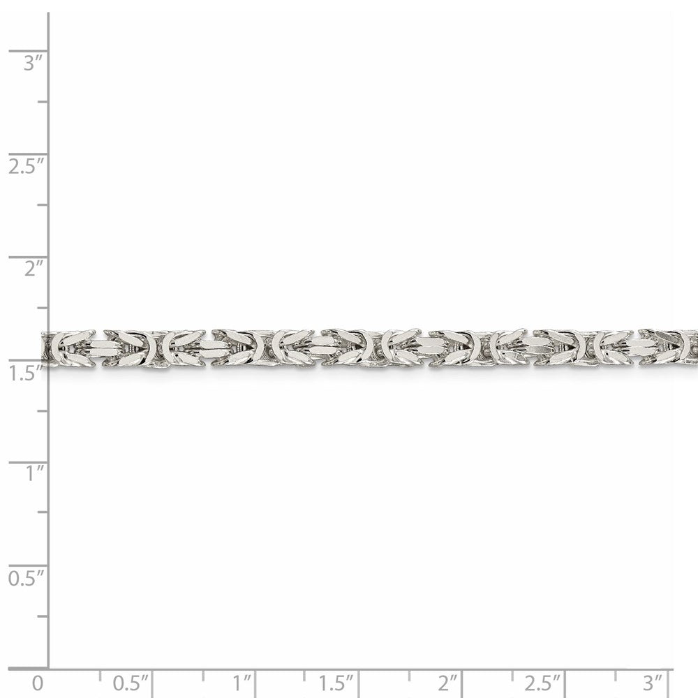 FJC Finejewelers 925 Sterling Silver Byzantine Chain 30 Inches x 4.25 mm