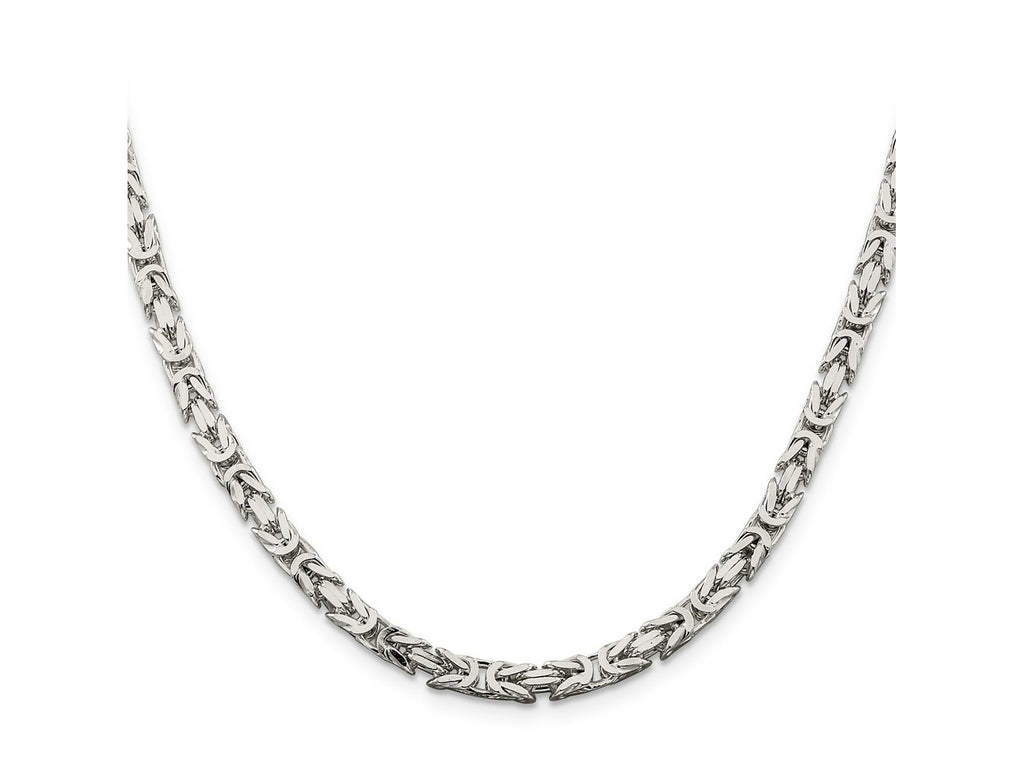 FJC Finejewelers 925 Sterling Silver Byzantine Chain 30 Inches x 4.25 mm