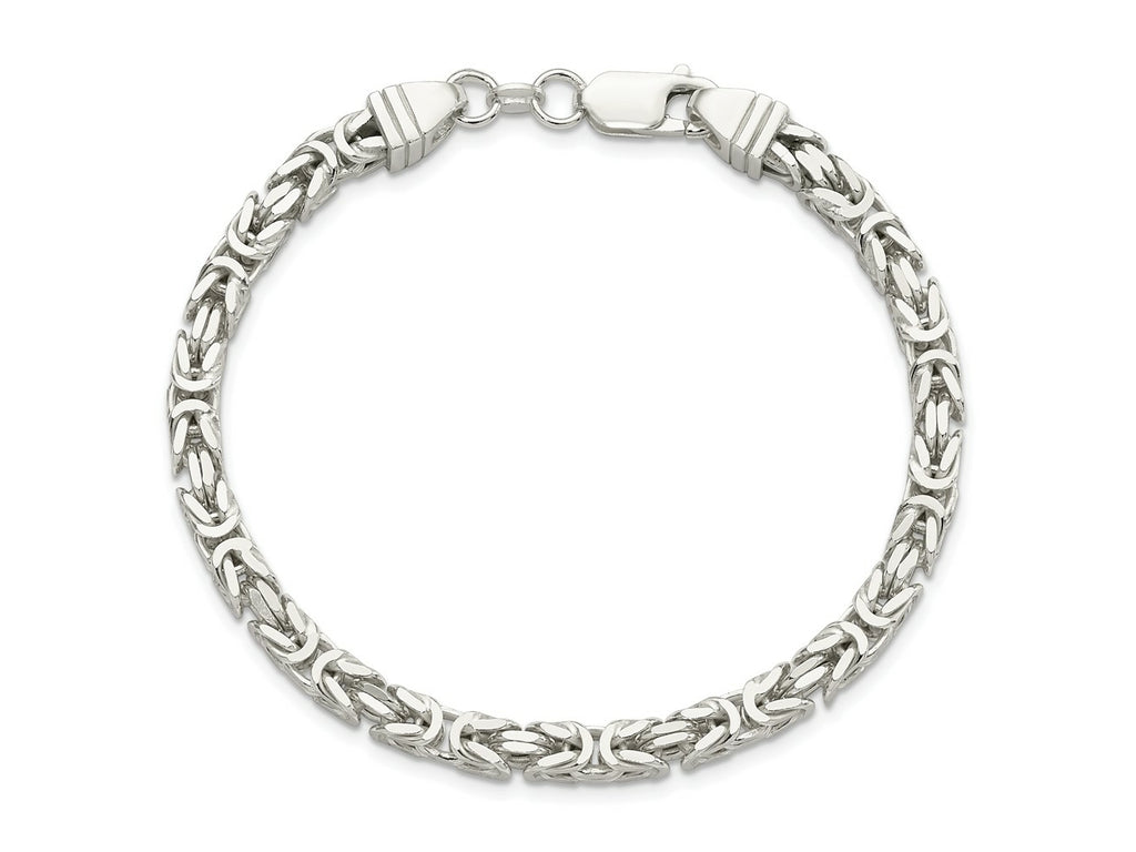 FJC Finejewelers 925 Sterling Silver Byzantine Bracelet Chain 8 Inches x 4.25 mm