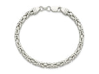 FJC Finejewelers 925 Sterling Silver Byzantine Bracelet Chain 8 Inches x 4.25 mm