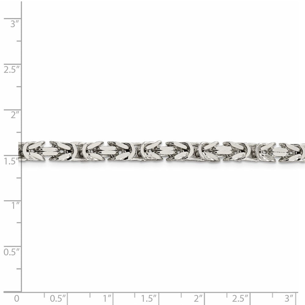 FJC Finejewelers 925 Sterling Silver Byzantine Chain 26 Inches x 5 mm