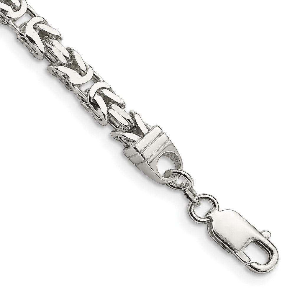 FJC Finejewelers 925 Sterling Silver Byzantine Bracelet Chain 8 Inches x 5 mm