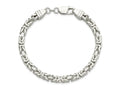 FJC Finejewelers 925 Sterling Silver Byzantine Bracelet Chain 8 Inches x 5 mm