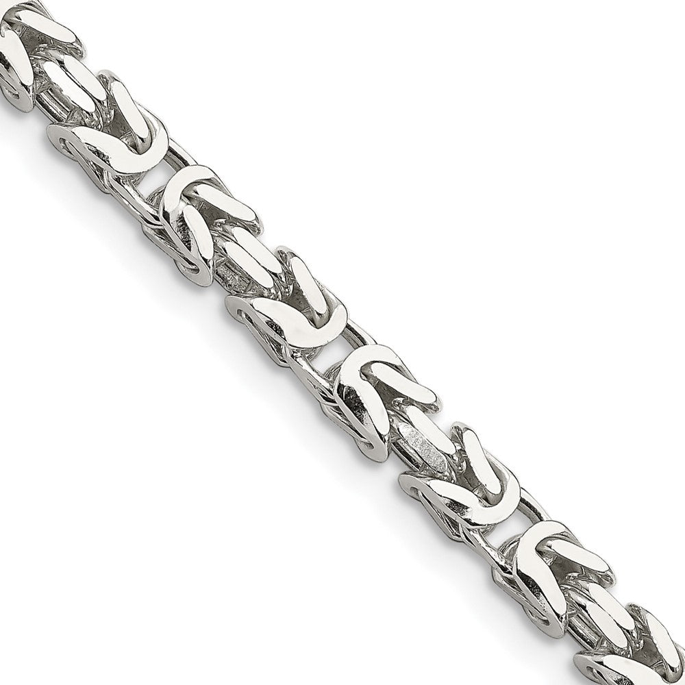 FJC Finejewelers 925 Sterling Silver Byzantine Bracelet Chain 9 Inches x 5 mm