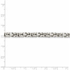 FJC Finejewelers 925 Sterling Silver Byzantine Bracelet Chain 9 Inches x 5 mm