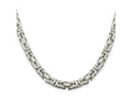 FJC Finejewelers 925 Sterling Silver Byzantine Chain 22 Inches x 7.5 mm
