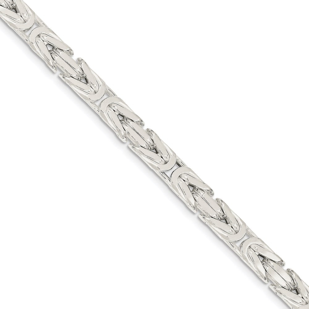 FJC Finejewelers 925 Sterling Silver 7mm Byzantine Bracelet Chain 9 Inches x 7.5 mm