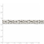 FJC Finejewelers 925 Sterling Silver 7mm Byzantine Bracelet Chain 9 Inches x 7.5 mm