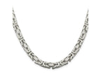 FJC Finejewelers 925 Sterling Silver 7mm Byzantine Bracelet Chain 9 Inches x 7.5 mm