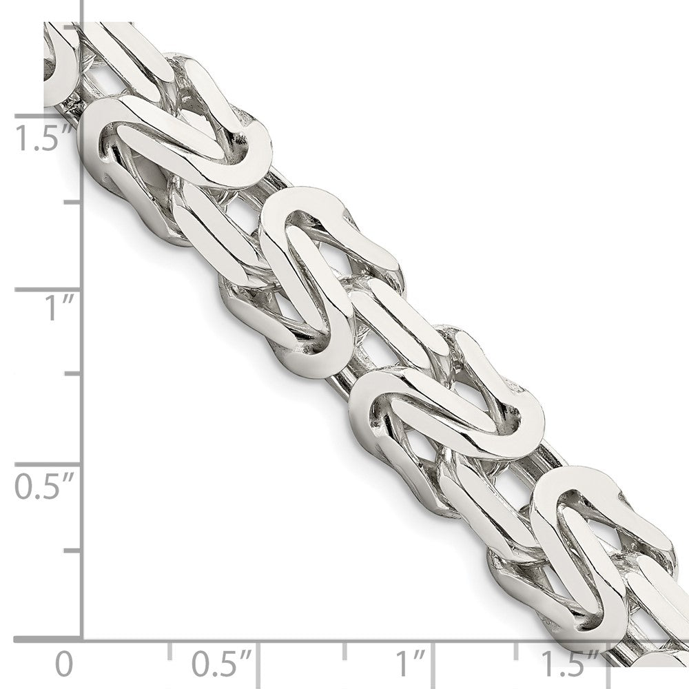 FJC Finejewelers 925 Sterling Silver Byzantine Chain 22 Inches x 8.25 mm