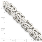 FJC Finejewelers 925 Sterling Silver Byzantine Chain 22 Inches x 8.25 mm