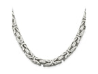FJC Finejewelers 925 Sterling Silver Byzantine Chain 24 Inches x 8.25 mm