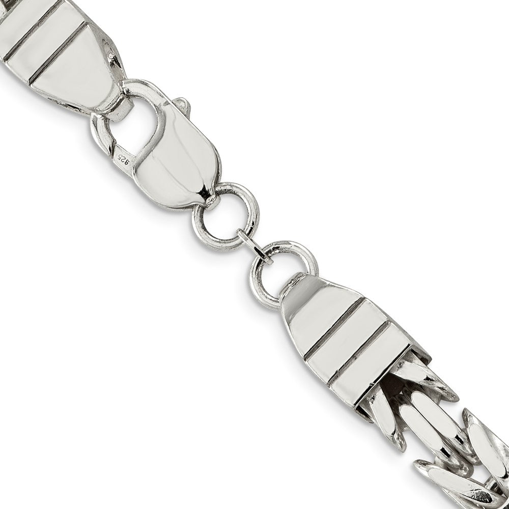 FJC Finejewelers 925 Sterling Silver Byzantine Bracelet Chain 9 Inches x 8.25 mm