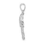 FJC Finejewelers 925 Sterling Silver Polished/Textured Double Palm Tree Charm 34 x 25 mm