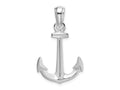 FJC Finejewelers 925 Sterling Silver Rhodium Plated Polished 3D Anchor Charm 34 x 20 mm