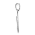FJC Finejewelers 925 Sterling Silver Rhodium Plated Hilton Head with Palm Tree Round Charm 27 x 18 mm